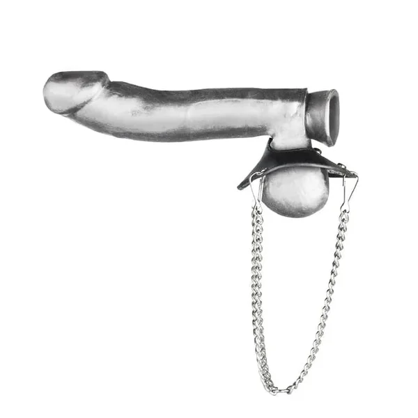 Testicular stretcher with 3.5-inch parachute