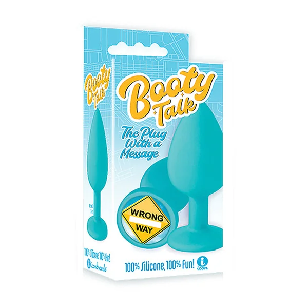 The 9's Booty Calls Wrong Way Plug - Blue