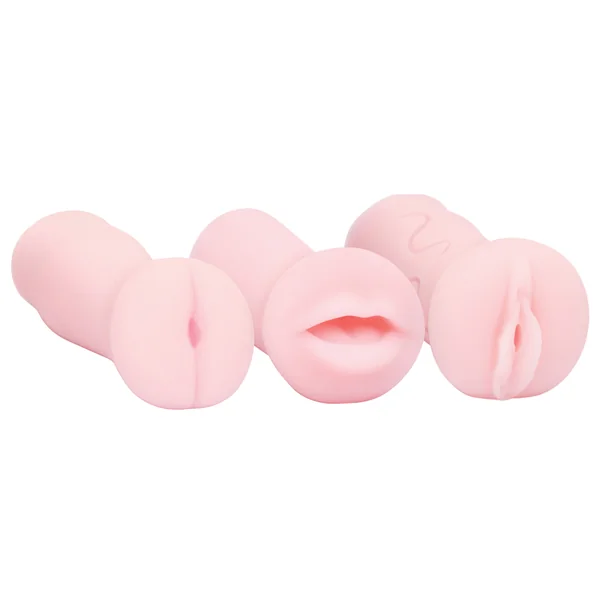 THE 9’S POCKET PINK MINI MASTTURBATOR TRIO