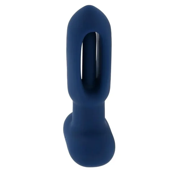 The Flapper Rechargeable Silicone Anal Plug with Remote Control – Blue