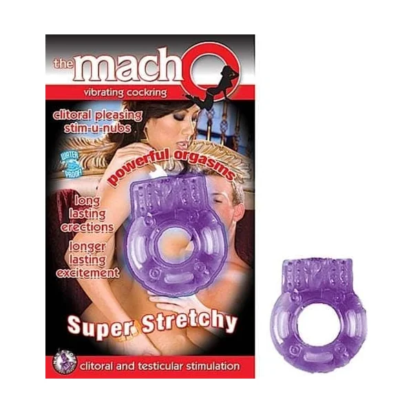 The Macho Vibrating - Cock Ring - Purple