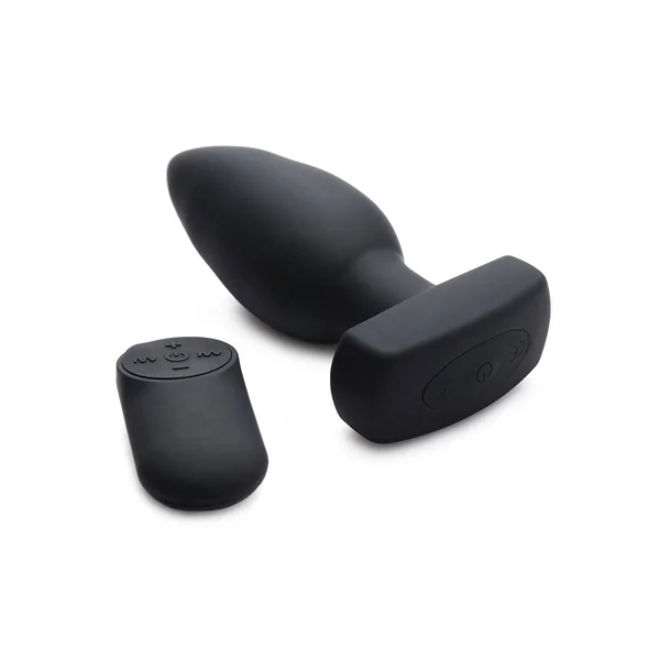 The Taper 10X Smooth Silicone Remote Control Vibrating Butt Plug