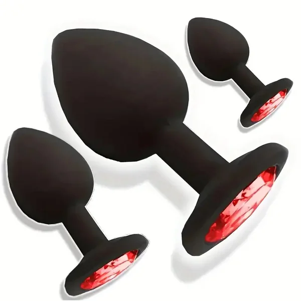 Three Anal Plugs Combination Set For Stimulate Men and Women