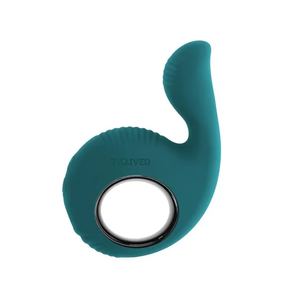 Thumbs Up Rechargeable Silicone Vibrator – Green