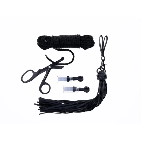 Tied and Twisted Bondage Kit - Black