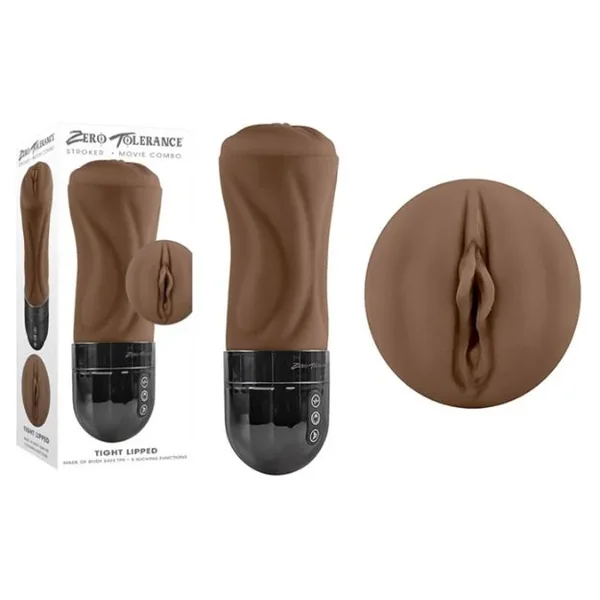Tight Lipped – Dark – Rechargeable Stroker
