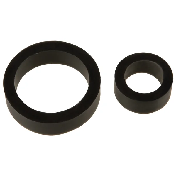 Titanmen Cock Ring Platinum Silicone Double Pack - Black