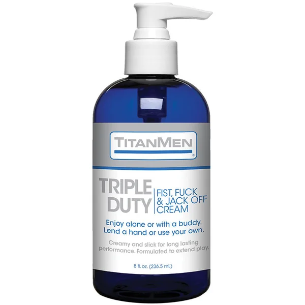 TitanMen Triple Duty Fist, Fuck & Jack Off Cream - 8oz