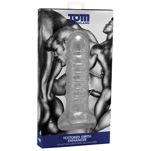 Tom Of Finland Textured Girth Enhancer - Clear