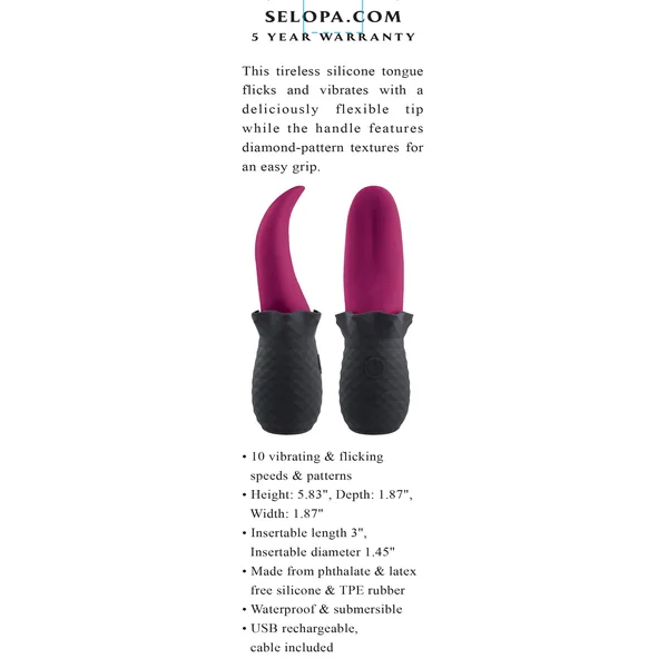 Tongue Teaser - Pink/black