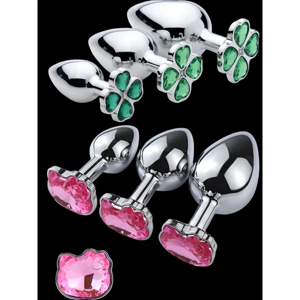 🍑 ToysPleasure™ Stainless Steel Anal Plug – Smooth & Sensual Play in 3 Sizes & 5 Styles