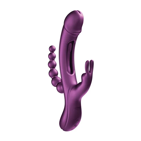 Trilux Kinky Finger Rabbit Vibrator With Anal Beads