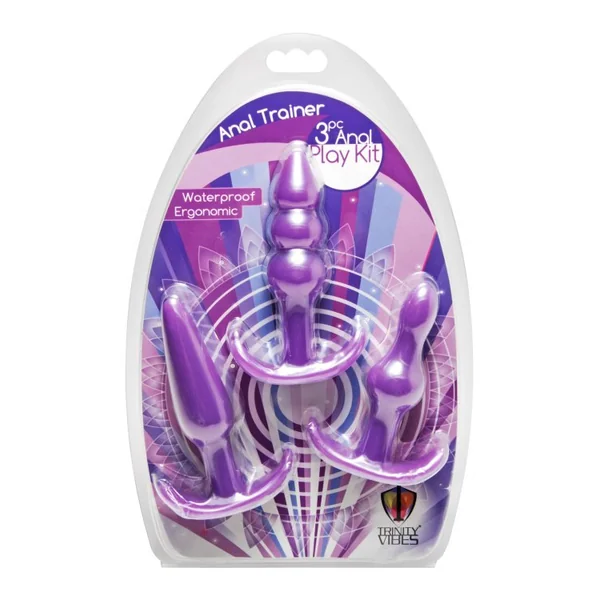 TRINITY VIBES ANAL TRAINER 3PC ANAL PLAY KIT