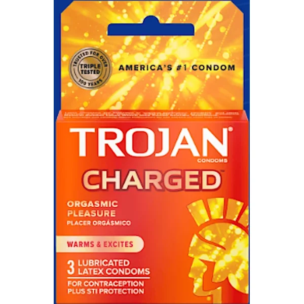 Trojan ”Charged” Condoms 3-pack
