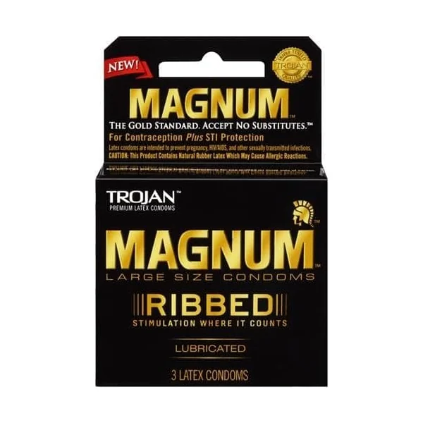 Trojan Magnum Ribbed - 3 Pack