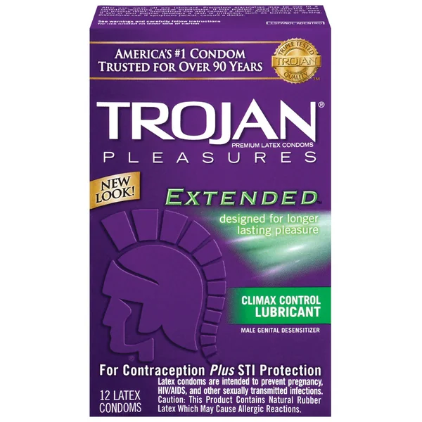 TROJAN PLEASURES EXTENDED 12PK