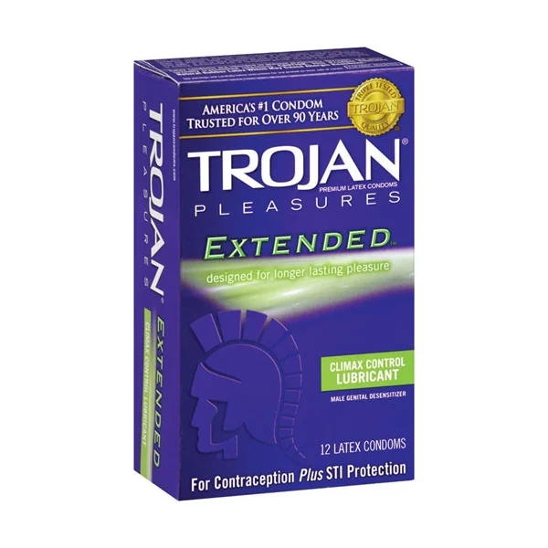 Trojan Pleasures Extended Pleasure - 12 Pack