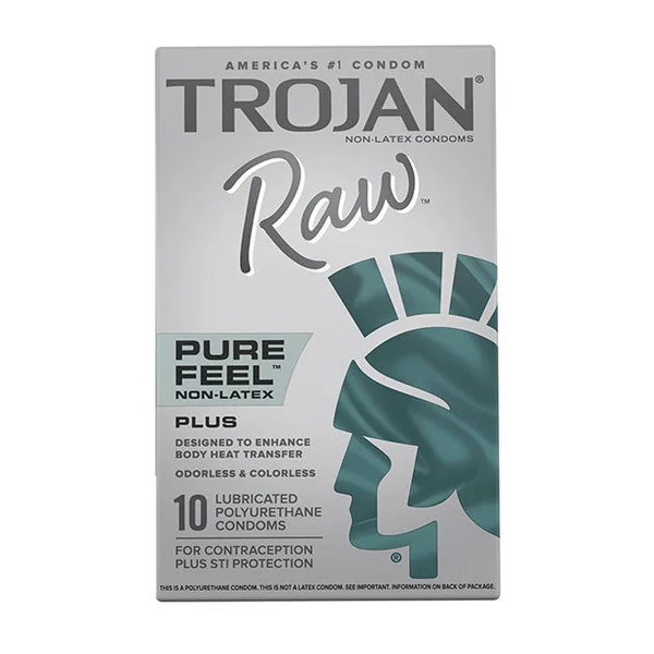 Trojan Raw Condoms - Pack of 10