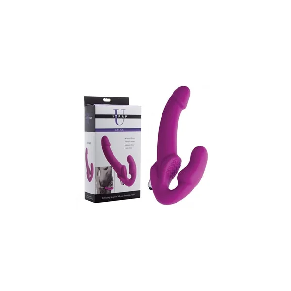 U Strap Vibrating Strapless Strap On 9.5" by XR