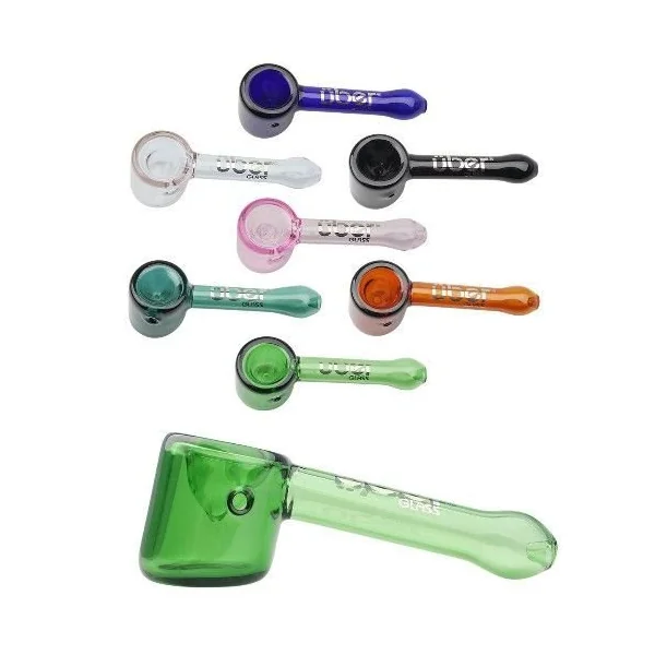 Uber Glass 4in Hammer Sherlock Assorted Colors