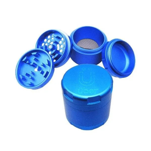 Uber Grinder 4.2 None Stick 4pc 63mm CNC Matte Blue