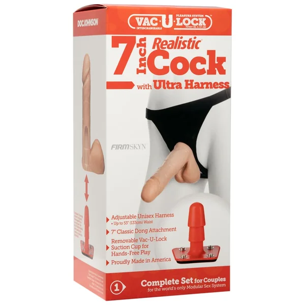 ULTRA HARNESS 2 & PLUG W/7IN COCK BULK