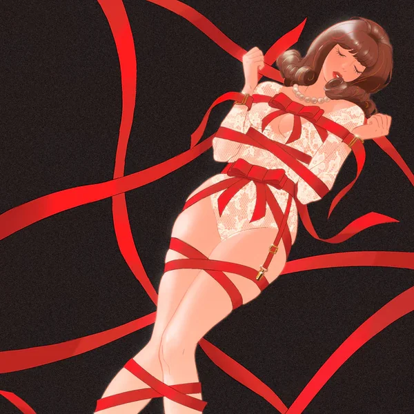 UPKO Bowknot Body Straps Bondage Set