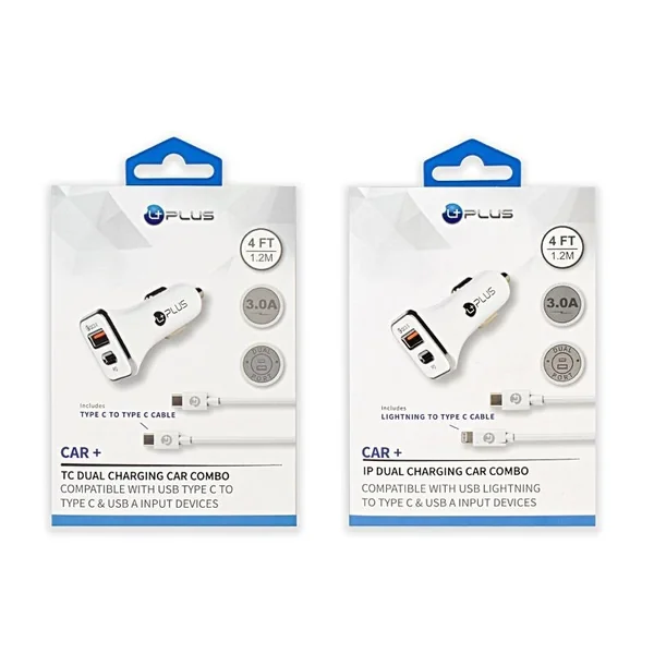 Uplus Car+ TC Dual Charging Car Combo