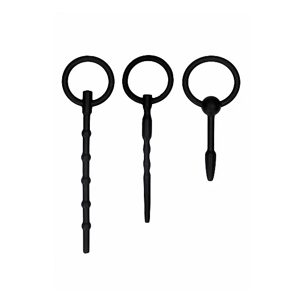 URETHRAL SOUNDING PLUG SET BLACK