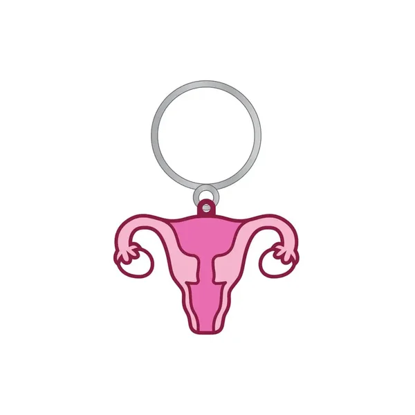 Uterus Key Chain