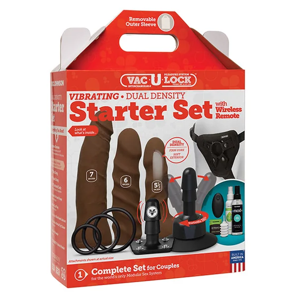 Vac-u-lock Dual Density Starter Set W-wireless Remote - Chocolate