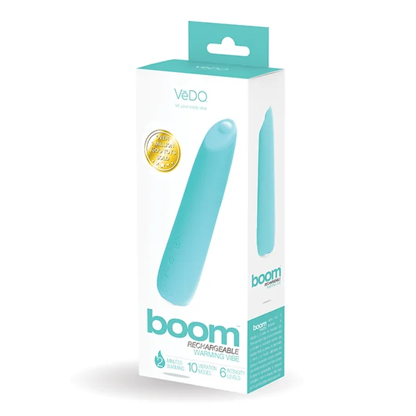 VEDO BOOM RECHARGEABLE WARMING VIBE TEASE ME TURQUOISE