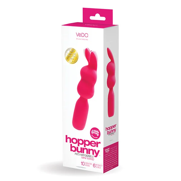 Vedo Hopper Bunny Rechargeable Mini Wand - Pink
