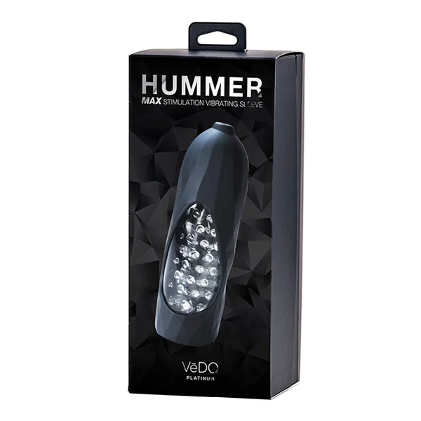 Vedo Hummer Max Rechargeable Vibrating Sleeve - Black Pearl