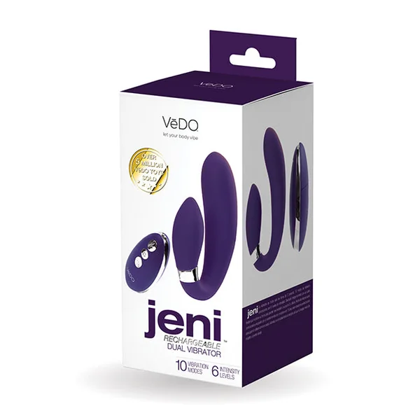 VeDO Jeni Dual Motor Vibe w/Remote - Purple