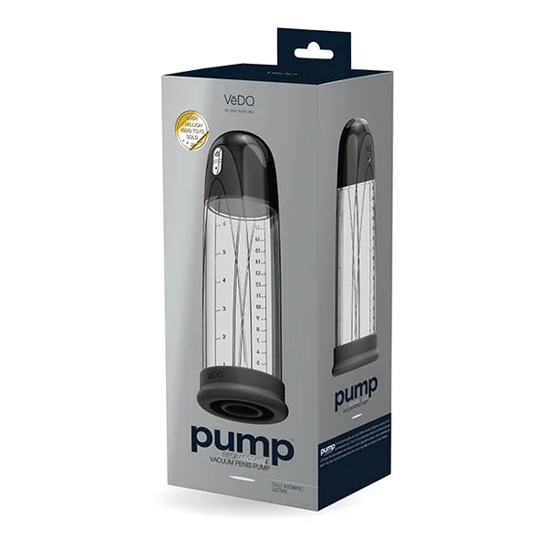 Vedo Pump Rechargeable Vacuum Penis Pump - Just Black