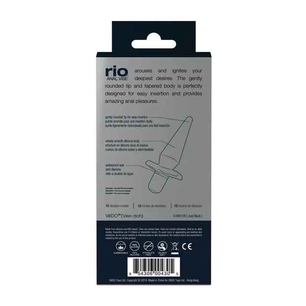 VeDO Rio Anal Vibe – Just Black