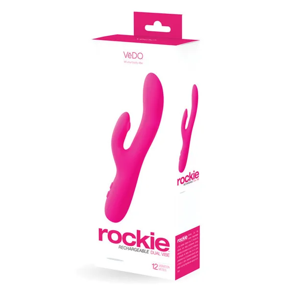 Vedo Rockie Rechargeable Dual Vibe - Foxy Pink