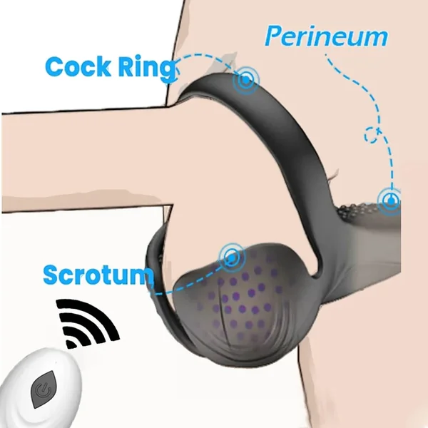 Vibrating Cock Ring Massageer Sex Toys Penis Ring Vibrator Silicone Rose Remote Control Vibrators Stimulator for Clitoral Anal