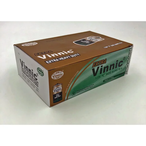 Vinnic Extra Heavy Duty C Batteries - 24 Pcs. Box