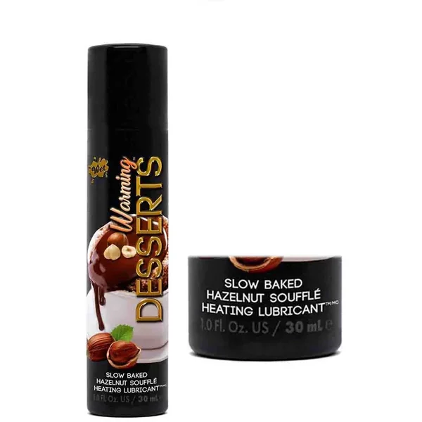 Warming Desserts Hazelnut Souffle 1oz Water Based Flavored Lube Wet