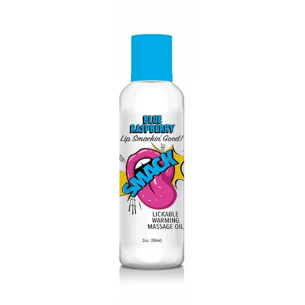Warming & Lickable Massage Oil BlueRaspberry 2oz