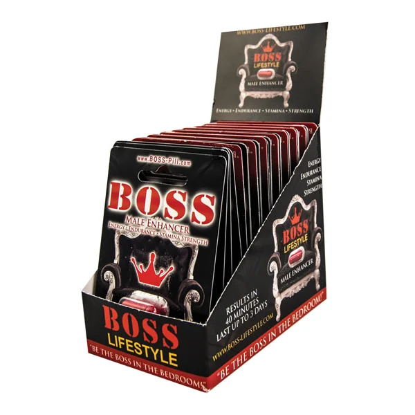 (WD) BOSS MALE ENHANCEMENT PIL POP BOX 20 PC DISPLAY DISPLAY