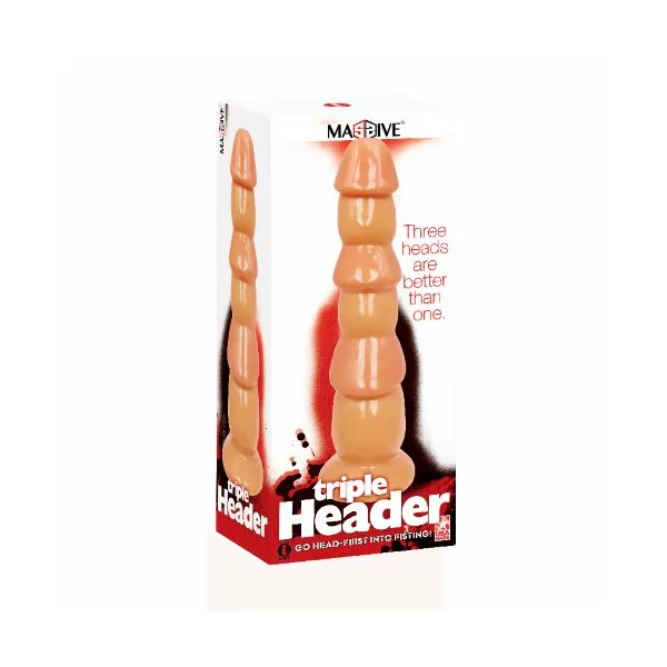 (WD) TRIPLE HEADER 3 DICK HEAD DILDO
