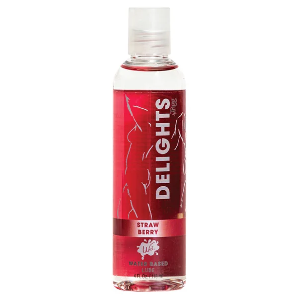 Wet Delights Flavored Lubricant - Strawberry 4oz