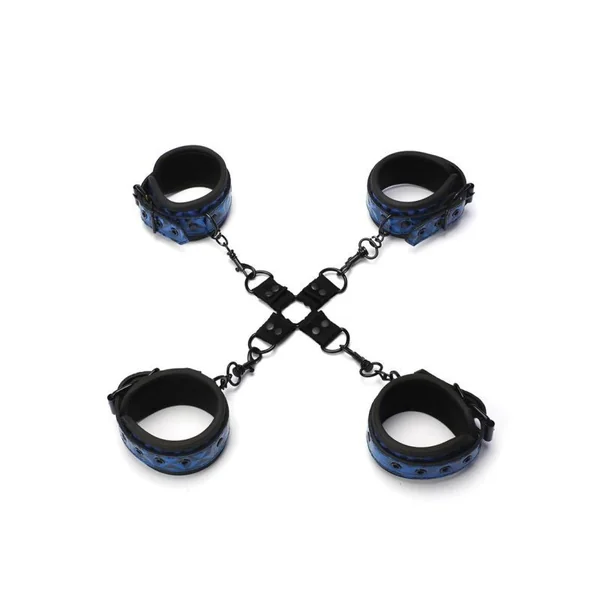 Whip Smart Diamond Hogtie Restraint Set - Blue