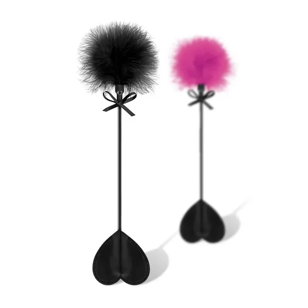 Whip - Sweet Caress - Cravache Tapette Coeur Pompon