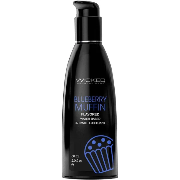 Wicked Aqua Blueberry Muffin Water Based Personal Lubricant 2 fl oz