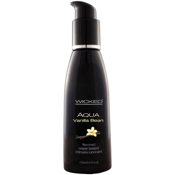 Wicked Aqua Vanilla Bean Water Based Personal Lubricant 4 fl oz