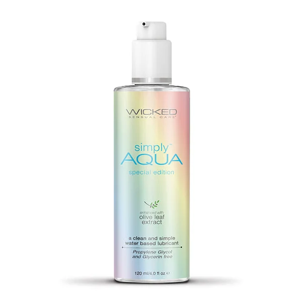 Wicked Sensual Care Aqua Special Edition Water Based Lubricant - 4 Oz